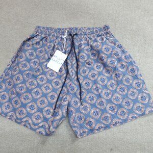 Roller Rabbit Mens Shorts Small Blue Swim Hayden NEW